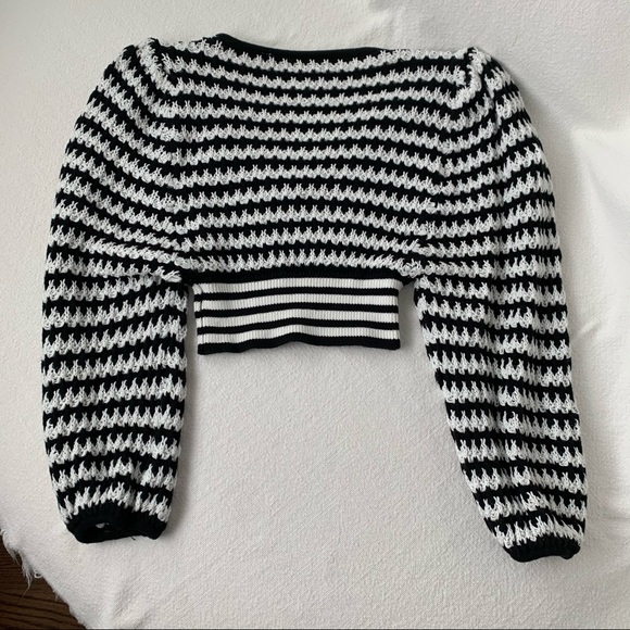 For Love and Lemons Cotton knit cropped sweater - Picture 5 of 5